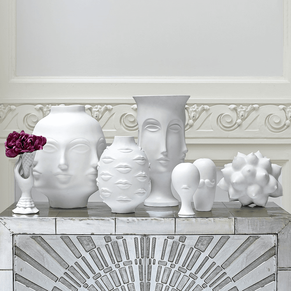 Muse Gala Vase, H35cm, White