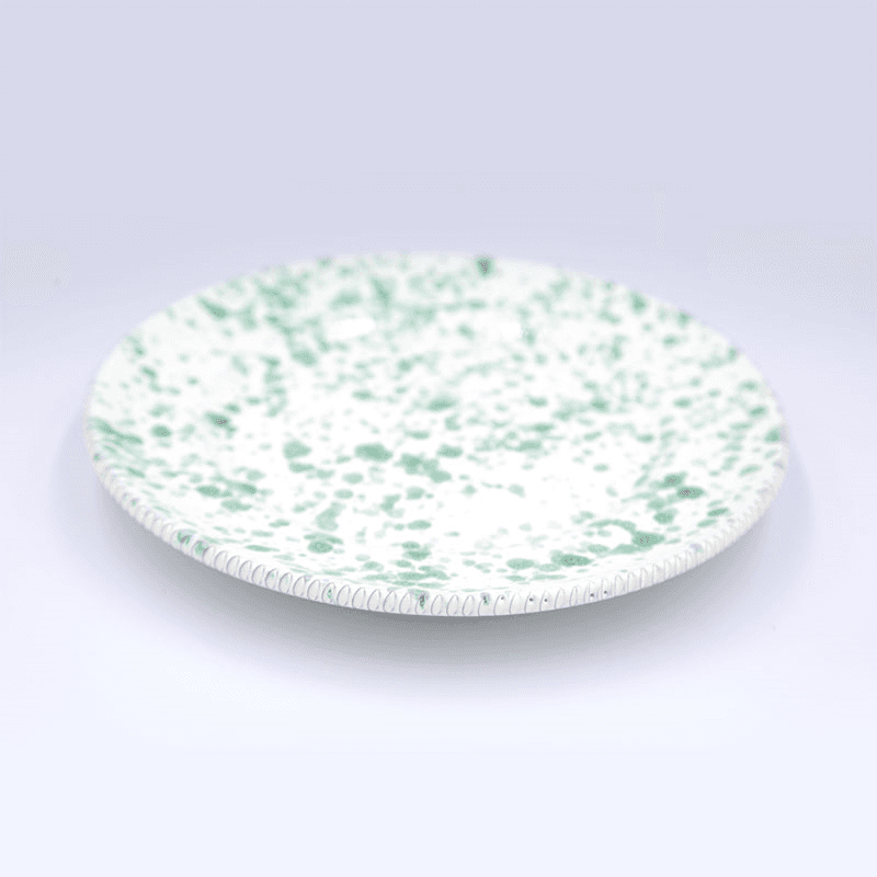 Splatter Side Plate, D21cm, Pistachio