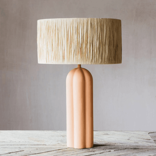 Image showing the Bella Table Lamp, H41cm, Terracotta product.