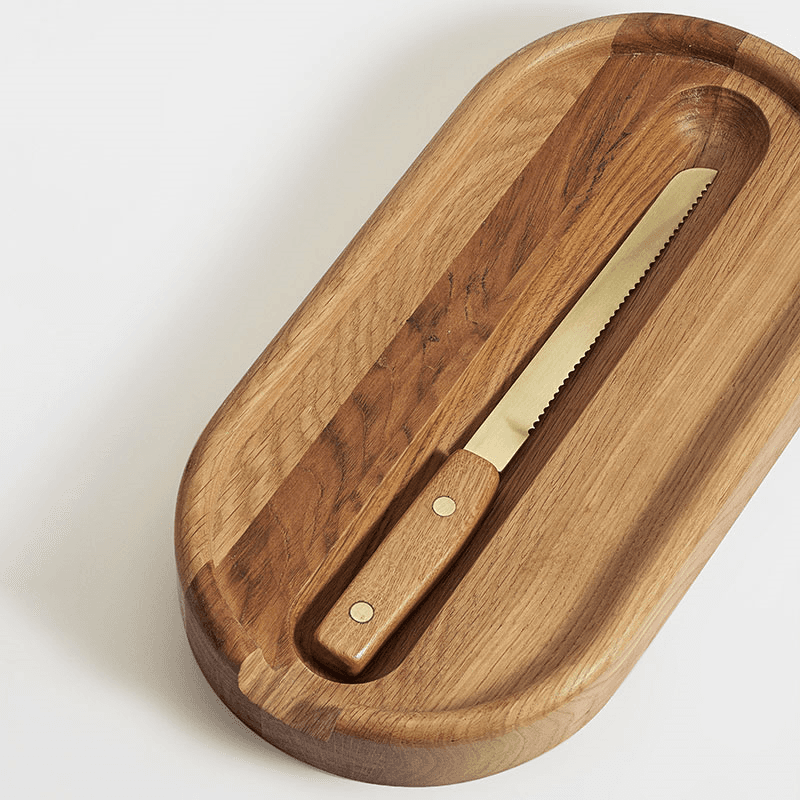 Esk Bread Board, L44 x W21cm, White