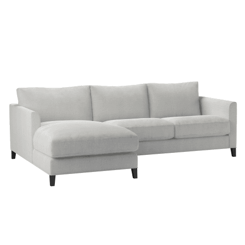 Image showing the Izzy Left Hand Facing Chaise Sofa, House Basket Weave, Pumice, Pumice product.