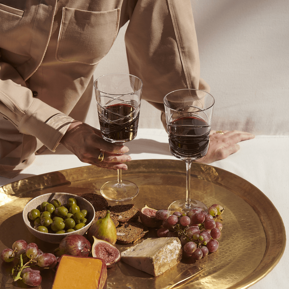 Aran Set of 2 Red Wine Glasses, 475ml, Clear