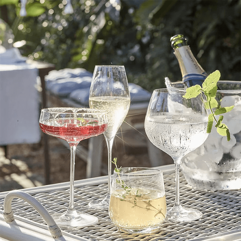 Monroe Set of 2 Champagne Coupes, 350ml, Clear