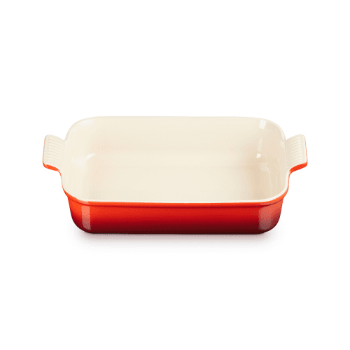 Image showing the Stoneware Rectangular dish, 32 x 28cm - 3.85 litre, Cerise product.