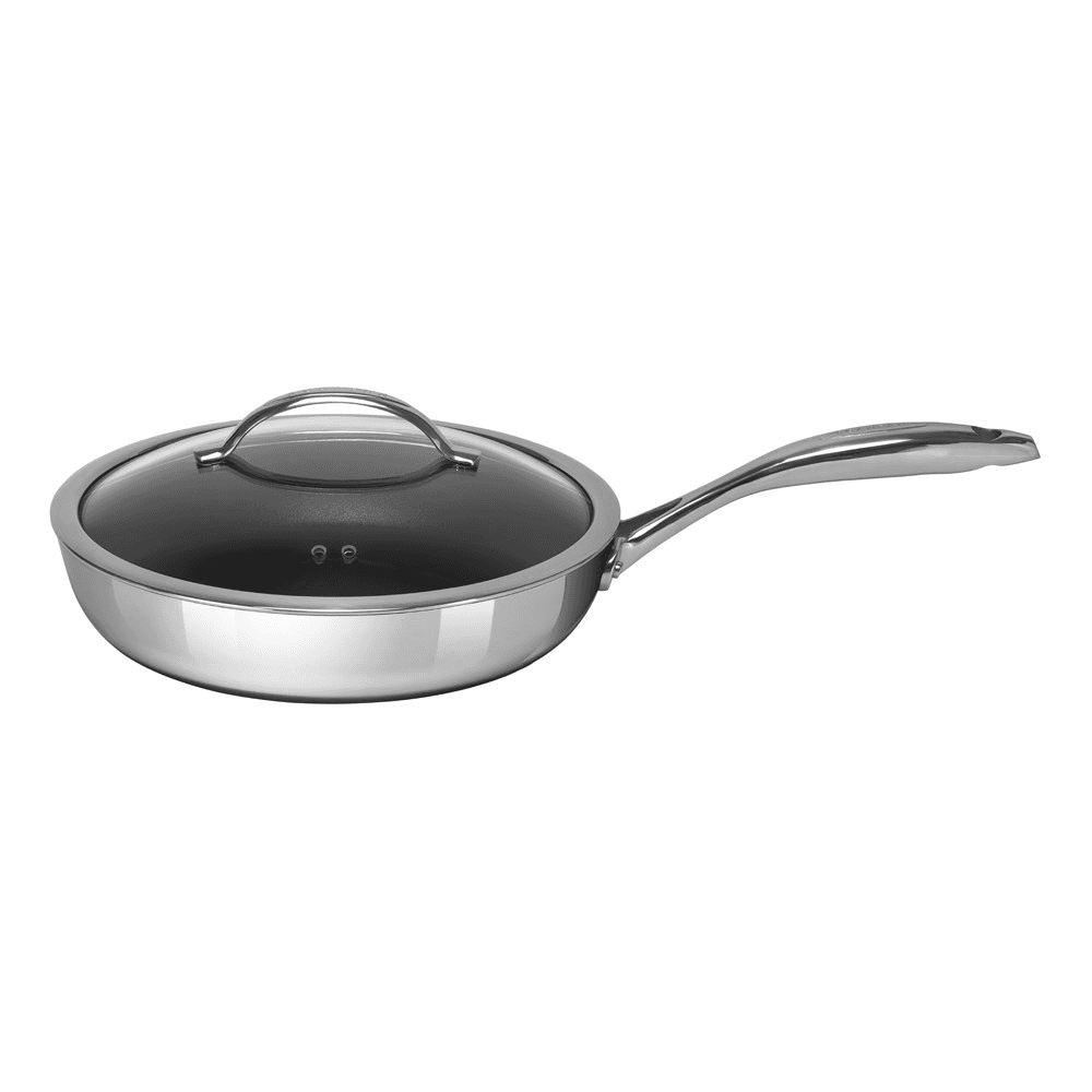 HaptIQ Saute pan with lid, Dia28cm, Metallic