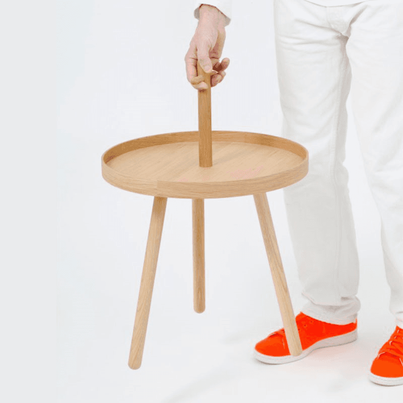 Pick Me Up Side Table, H66 x W45cm, Oak