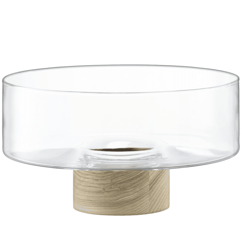 Lotta Pedestal bowl, H14 x Dia25cm, clear