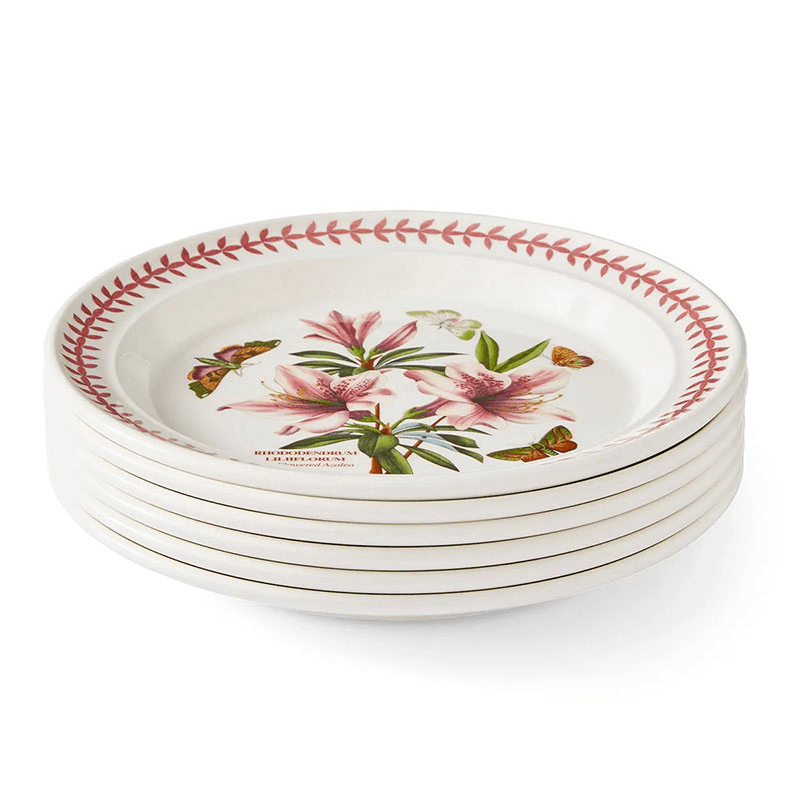 Botanic Garden Meadow Set of 6 Dinner Plates, D26cm, Multi