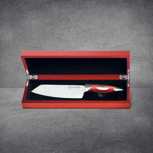 Image showing the Japanese 6" Deba in Wooden Box product.