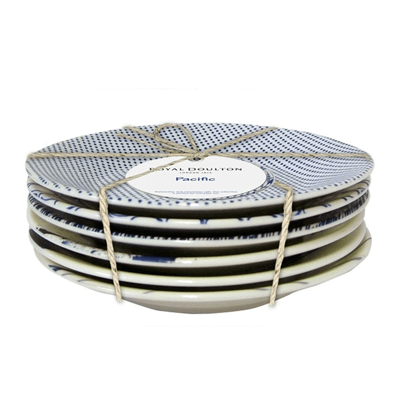 Pacific Set of 6 side plates, 16cm, Assorted