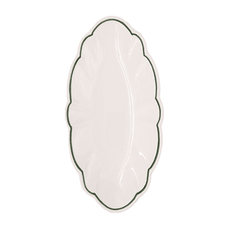 Romilly Serving Dish, L30 x W15cm, Green