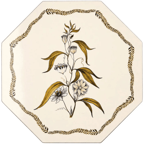 Image showing the Bell Hutley Table Mat, 28cm x 28cm, Clematis Flower product.