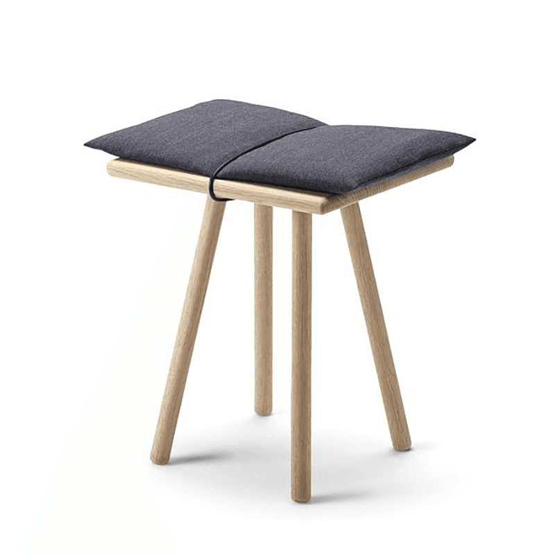 Georg Indoor Stool, Oak & Charcoal