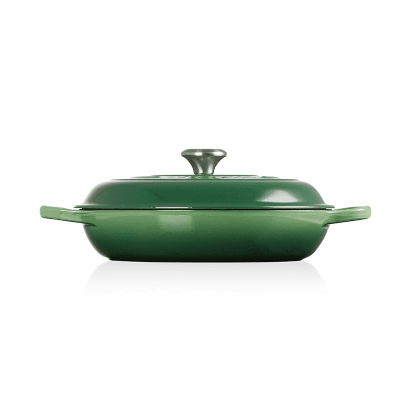 Signature Cast Iron Shallow Casserole, 30cm, Bamboo