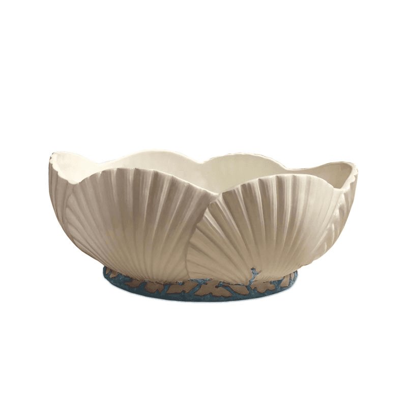 Saint Jacques Serving Dish, D40cm, White and Blue