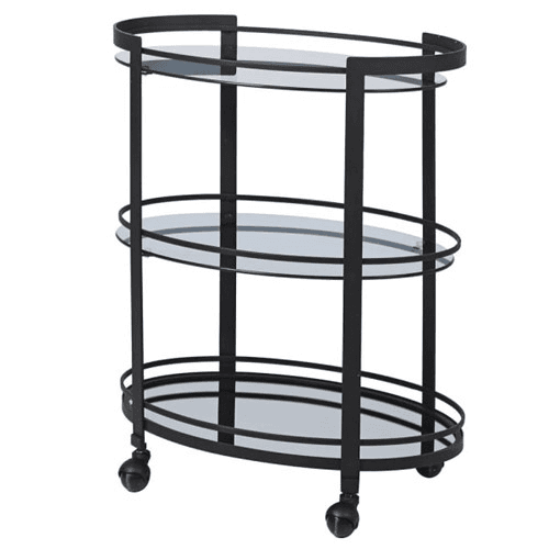 Drinks Trolley, Smoked Mirror, 800cm
