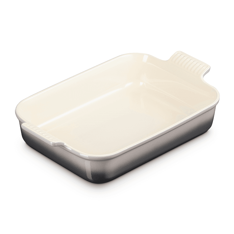 Stoneware Rectangular dish, 32 x 28cm - 3.85 litre, Flint