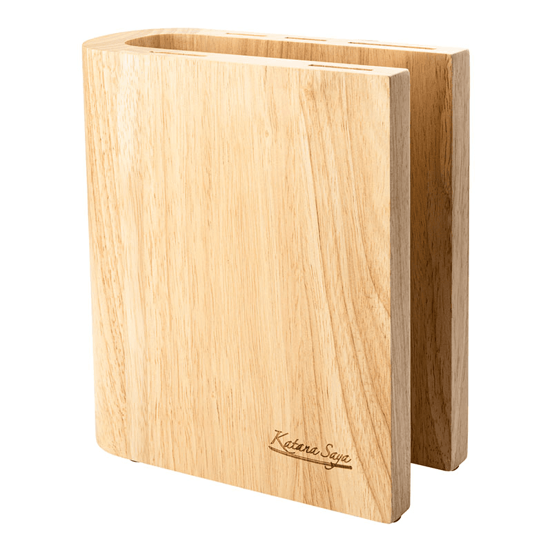 Katana Saya Olive Wood 6 Pce Knife Block Set