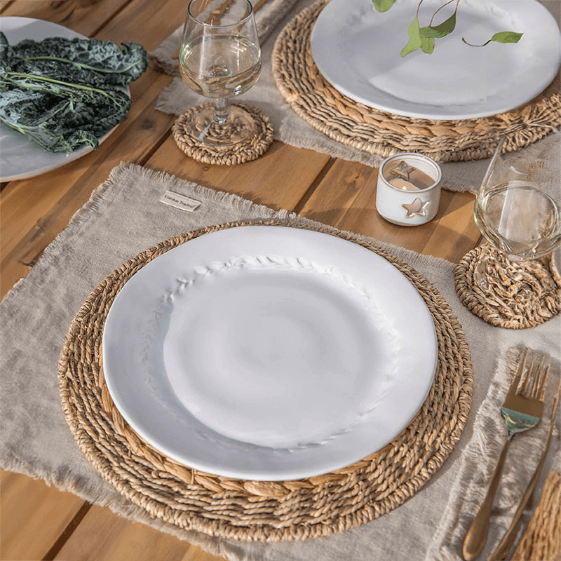 Overton Set of 4 Dinner Plates, D28cm, White