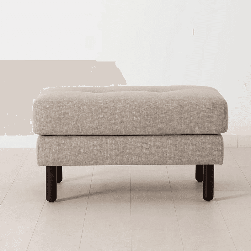 Model 04 Ottoman, Linen Pumice