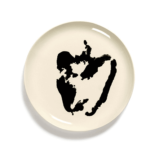 Image showing the Ottolenghi Set of 2 large plates, D27, White And Black product.