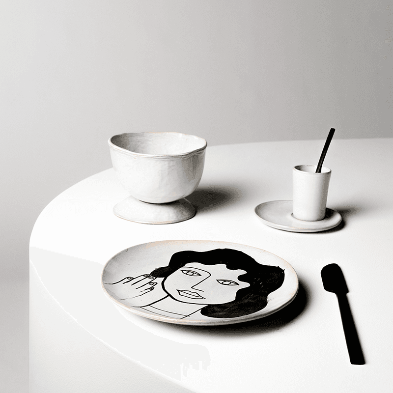 La Mère High Bowl, D13cm, Off White