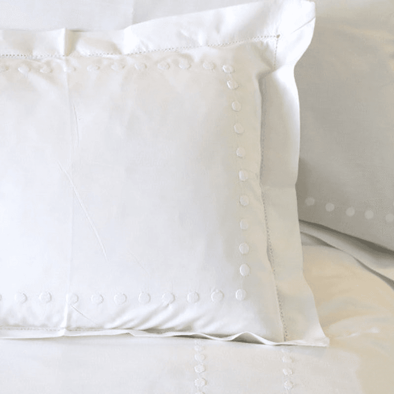 Dots Double Duvet Cover, White