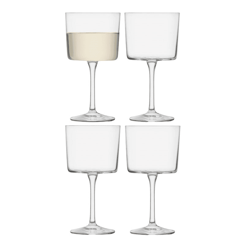 Gio Set of 4 Wine Glasses, 250ml, Clear