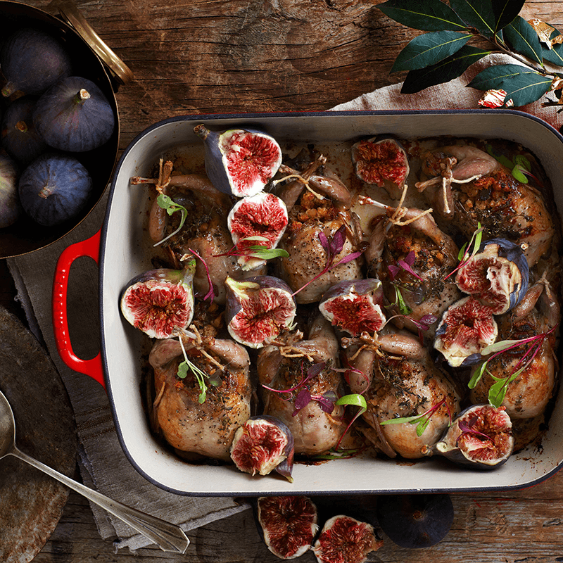 Signature Cast Iron Rectangular roaster, 33cm - 4.9 litre, Cerise