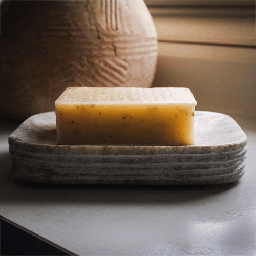 Image showing the Asana Marble Soap Dish, Grey product.
