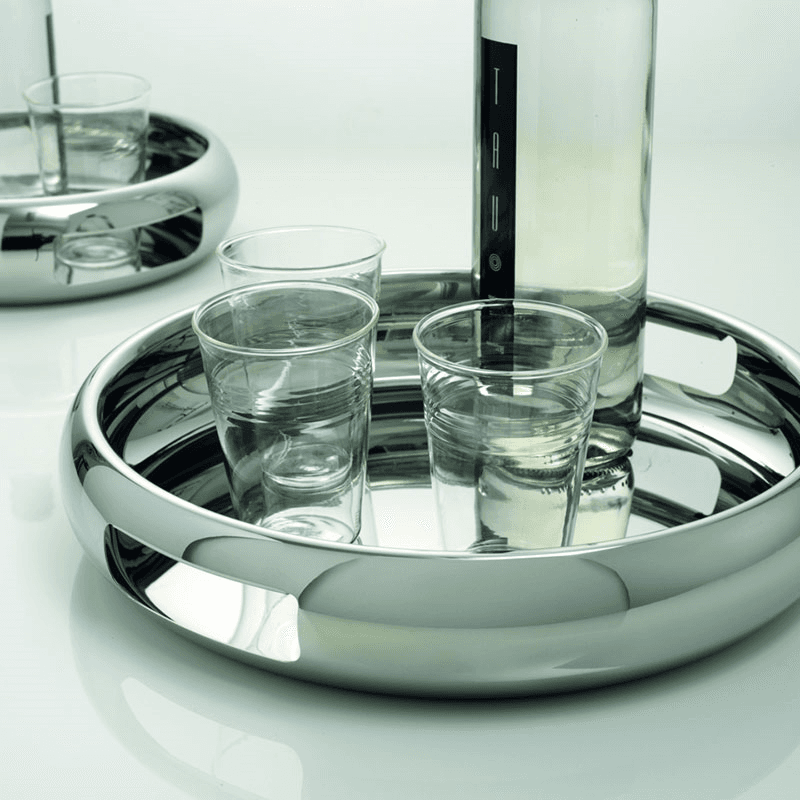 Sphera Tray, D40cm, Silver Plated