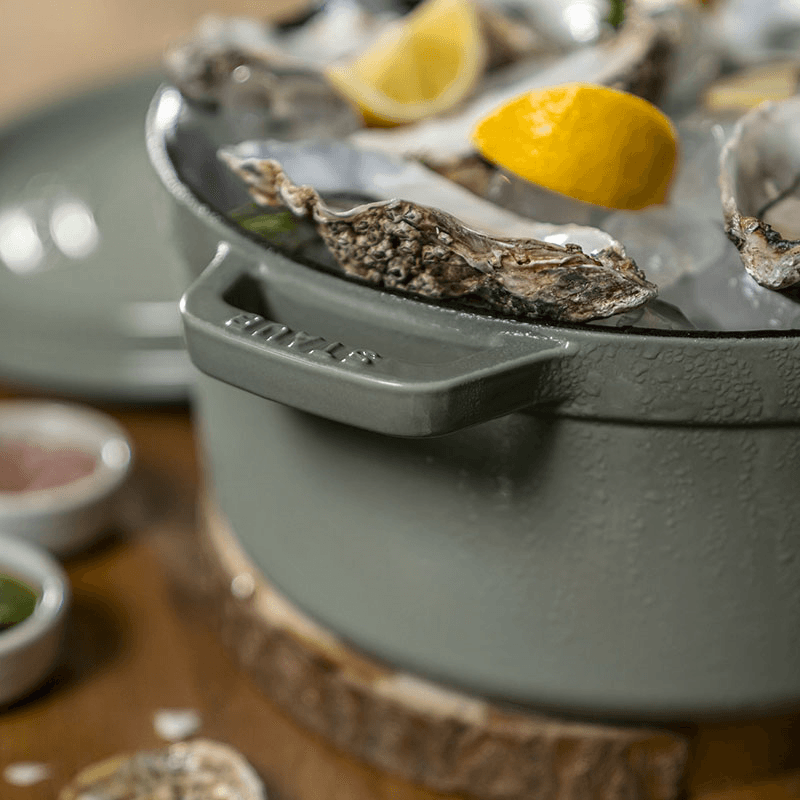 Cast Iron Cocotte, 28cm, Eucalyptus