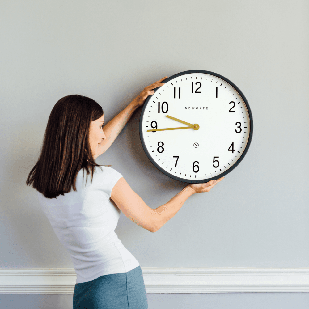 Mr Edwards Wall clock, Dia45cm, Moonstone Grey