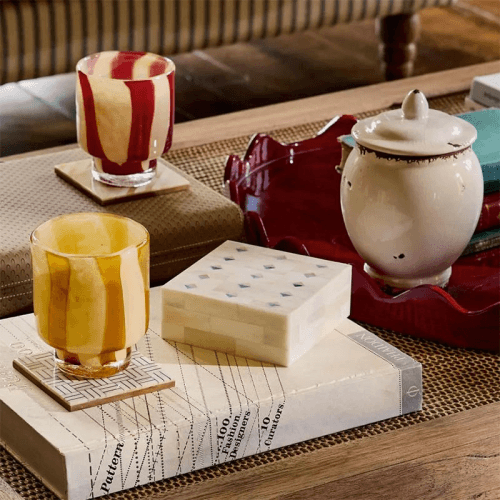 Image showing the Astley Set of 2 Candle Holders, H12cm, Multi product.