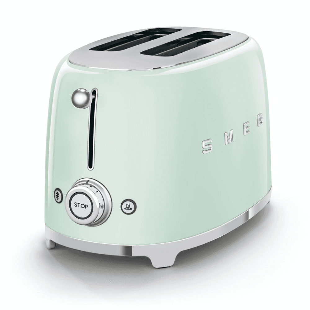 50's Retro 2 Slot Toaster, Pastel Green
