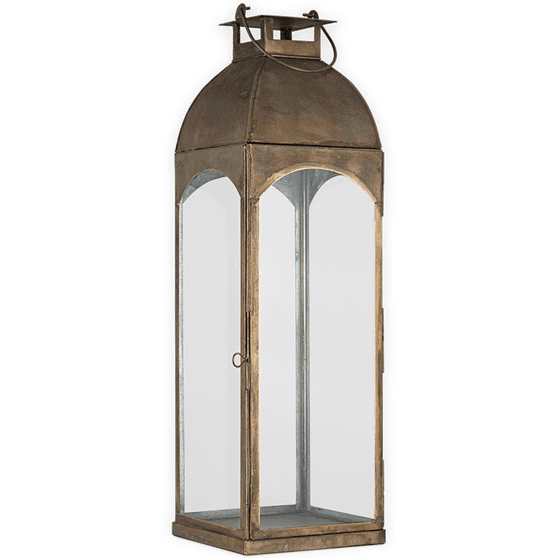 Nivas Lantern, H54cm, Antique Brass