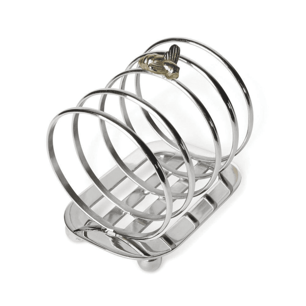 Bee Toast rack, H12 x W8 x L12cm, Silver