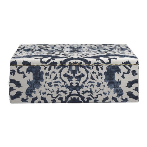 Image showing the Nesbit Ottoman, Blue product.