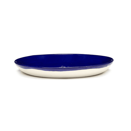Image showing the Ottolenghi, Set of 4 Extra Small Plates, Blue and White, Blue product.