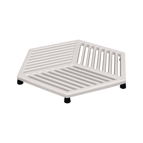 Image showing the Natural Canvas Large Cast Iron Trivet, White product.