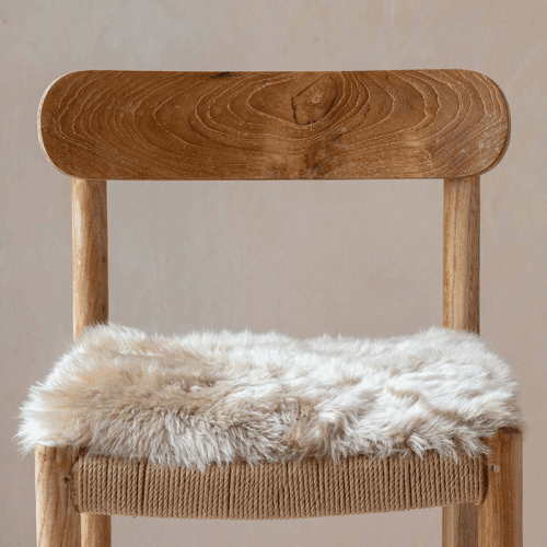 Image showing the Square Sheepskin Seat Pad, 37 x 37cm, Butterscotch product.