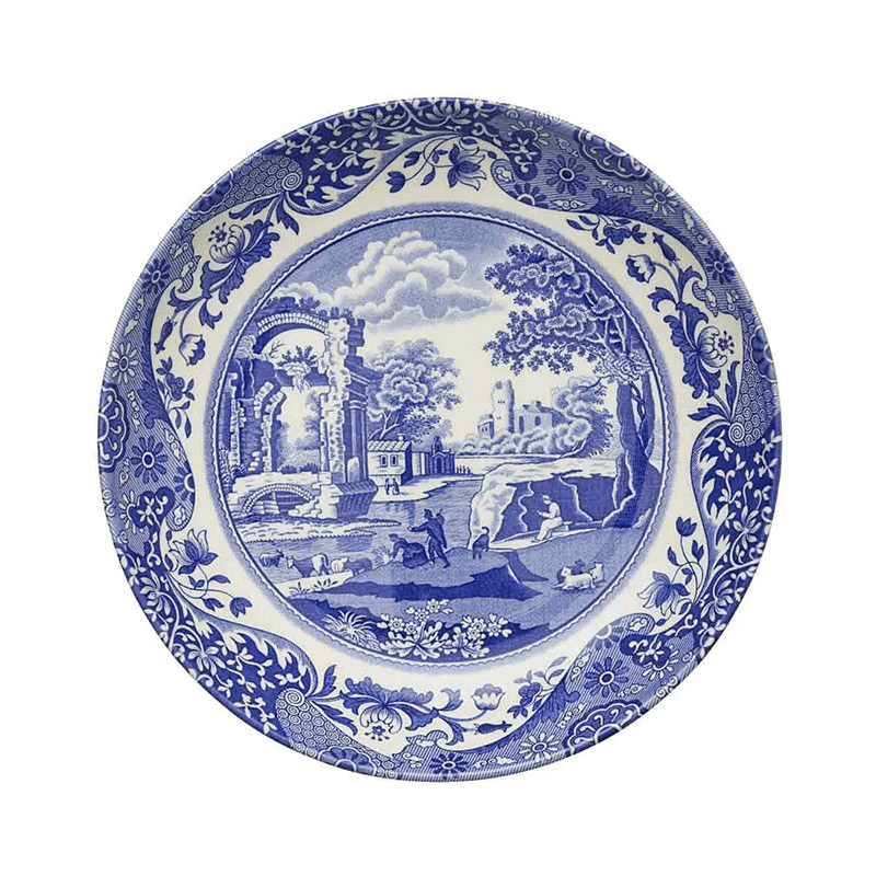 Blue Italian Set of 4 pasta bowls, 23cm
