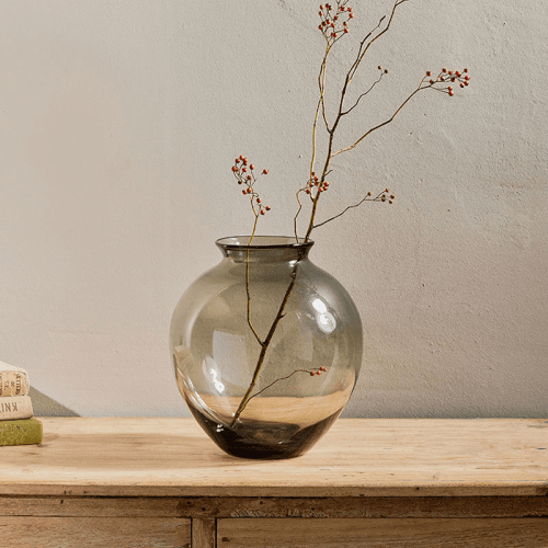 Image showing the Vanita Vase, H24cm, Smoke product.