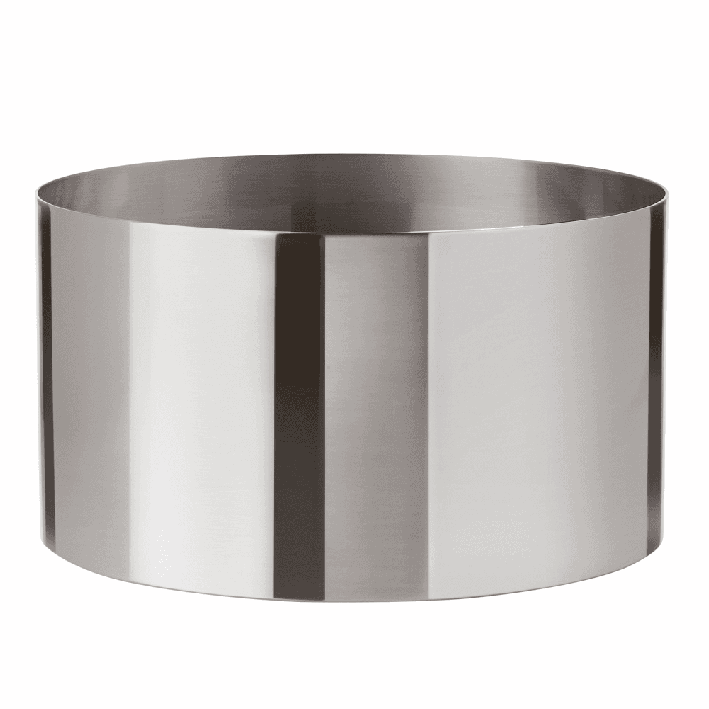 Cylinda-Line by Arne Jacobsen Salad/fruit bowl, H13.4 x D24.3cm, satin stainless steel