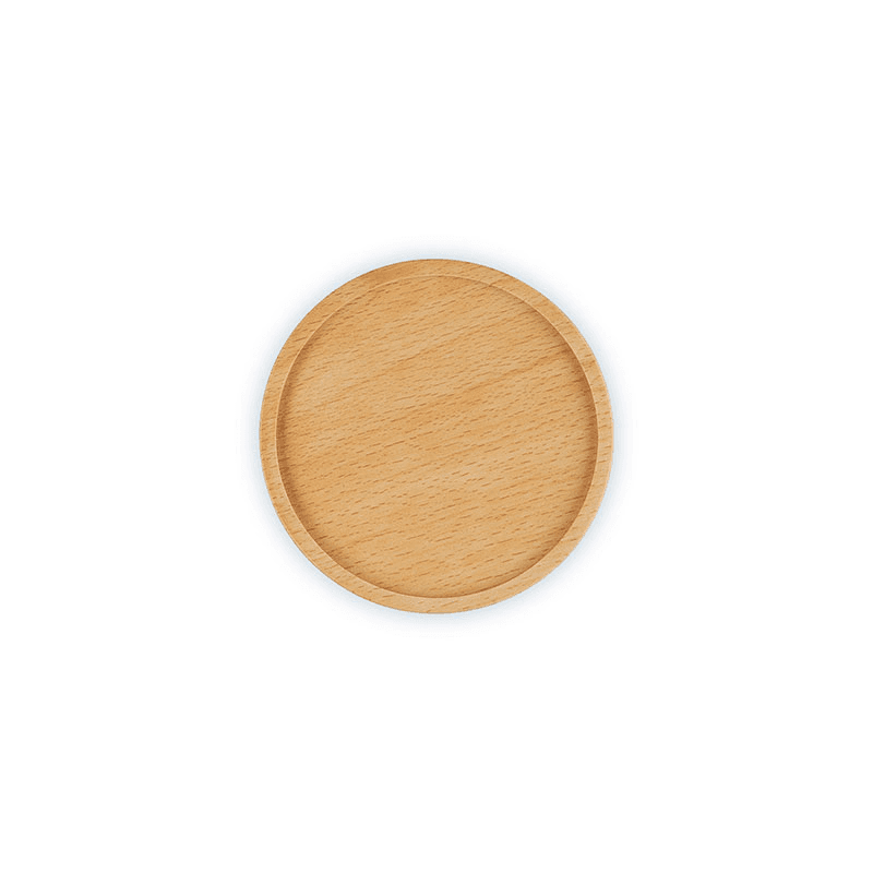 Stoneware Medium Storage Jar with Wooden Lid, Azure