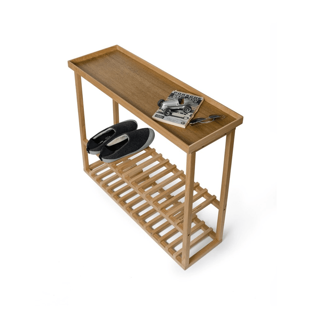 Hello Storage table, H74.4 x W81 x D28cm, Oak