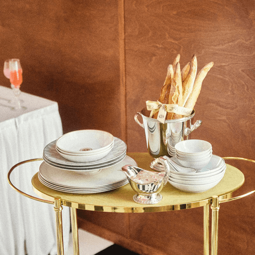 Image showing the Malmaison Impériale Pie Dish, L32cm, Platinum product.