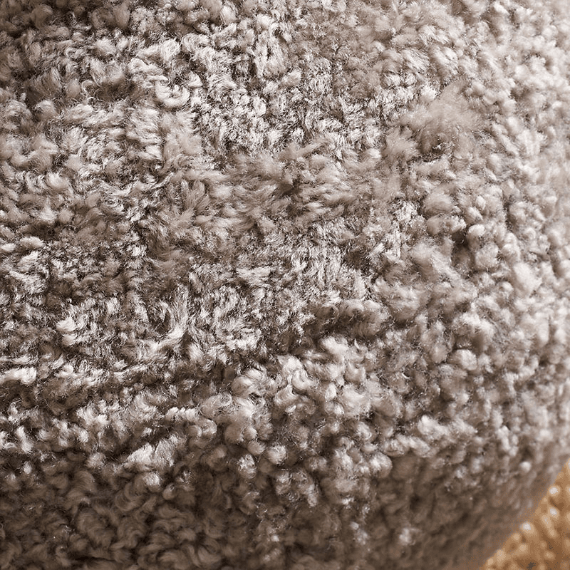 Sheepskin Cosy Sheepskin Pouffe, Truffle