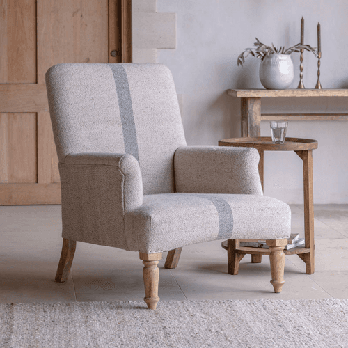 Image showing the Kallu Wool & Cotton Occasional Chair, Natural product.