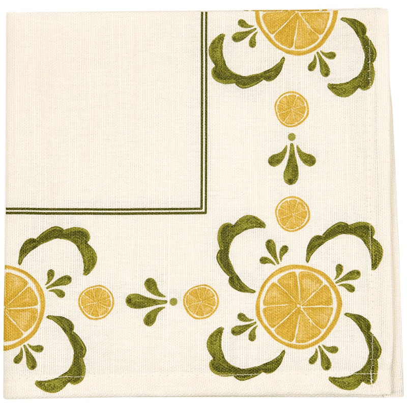 Bell Hutley Napkin, 45 x 45cm, Lemon